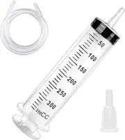 350ml Syringe Tube Reusable Large Capacity Plastic Syringe with Tube and Cap for Applicator Industrial Experiments Pet Feeding