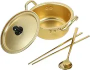 UTHCLO Ramen Cooker Pot Korean Pot Induction Cooking Set Aluminum Noodles Easy to Clean Store