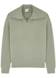 Varley Yates Jersey Half-zip Sweatshirt - Sage - S (UK8-10 / S) S (UK8-10 / S)