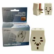 Multi Adapter Outlet Extender Travel Europe to USA Power Plug Adaptor Converter