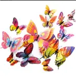 3D LED GLOWING BUTTERFLY WALL STICKERS DECALS FOR KIDS ROOM