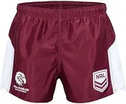 NRL Supporter Logo Footy Shorts - Manly Sea Eagles - Adults - Mens - Large