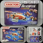 ERECTOR 4570 Helicopter 4 Detailed Models Motion System 182 Piece MECCANO 2003