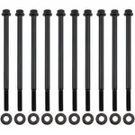 Aeroflow GM LS Intake Bolts Black 12 Point Head M6 Pack Of 10 - AF37-1220
