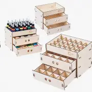 CraftMaster Wooden Tool Organizer - Perfect for Paints, Hobbies, and Leather Too