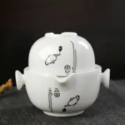 Portable Travel Teapot Cup Ceramic Kettle Household Kitchenware Coffee Kettles