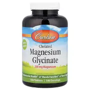 Carlson, Chelated Magnesium Glycinate, 200 mg, 180 Tablets