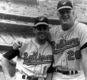 Luis Aparicio & Boog Powell 1964 Baltimore Orioles Baseball Old Photo