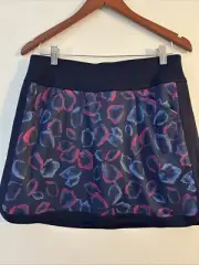 PGA Tour Women's Golf 16” Blue Skort Size M Pull-On Pockets NEW Skirt