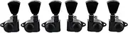 [Musiclily] Economy 3L3R Roto Style Sealed Guitar Tuners Machine Heads Tuning Pegs Keys Set for Epiphone Les Paul SG ES, Keystone Button Black