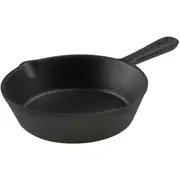 Pyrolux Pyrocast 15.5cm Cast Iron Skillet Round Induction/Gas Cookware Black