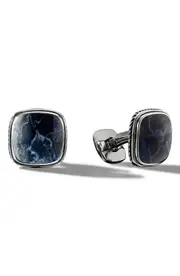 David Yurman Pietersite Cuff Links in Silver at Nordstrom One Size