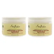 Jamaican Black Castor Oil Strengthen & Restore Smoothie Cream - Pack of 2 by Shea Moisture for Unisex - 12 oz Cream