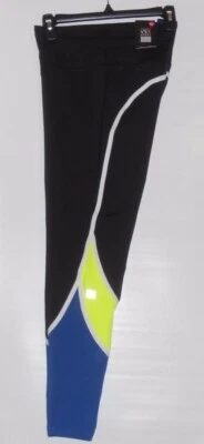 Victoria's Secret VSX Sport Colorblock Knockout Tights Black Hidden Pocket L NWT