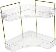 Sturdy and Sturdy Bathroom Storage Rack Counter Corner Shelf for Kitchen Spice Rack Bathroom Countertop Organizer