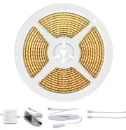 Energetic Cool White Dimmable LED Strip Light, CRI90+, 16.4ft Waterproof