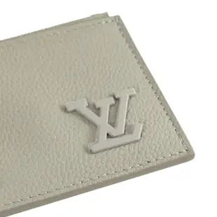 【Louis Vuitton 路易威登】LV M82282 AEROGRAM 品牌LOGO小牛皮信用卡名片零錢包(現貨)