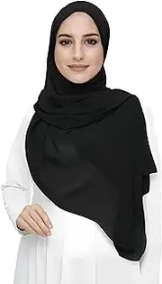[Lina & Lily] Premium Chiffon Hijab Head Scarf Shawl Wrap for Muslim Women Lightweight