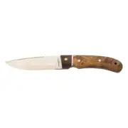 Whitby Pakkawood/Burlwood Handle Camping/Survival Knife w/ Sheath - 4.5'' Blade
