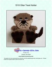 Otter Treat Holder-Plastic Canvas Pattern or Kit