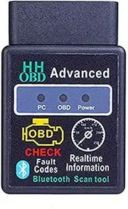 MeiBoAll OBD2 Bluetooth ELM327, Universal Auto Engine Diagnostic Scanner, HH OBDII Scan Tool, OBDII Protocols Compliant Vehicles Fault Diagnosis Tester, Car Bus Interface Scanner for Phone and PC