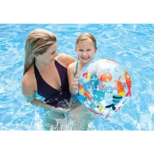 圖案沙灘球 海灘球 戲水玩具球 充氣球 運動 玩具球 泳具 戶外 戲水 遊泳 游泳 用品【1181O】