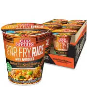 Cup Noodles Stir Fry Rice with Noodles, Japanese Teriyaki Chicken