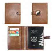 Passport Holder Travel Wallet With Protective Case For Air Tag Id & Document Holders