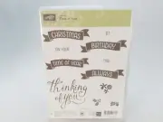 STAMPIN UP CLING STAMPS PHOTOPOLYMER SET NEW TIME OF YEAR 141790