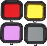 FUNNETOYU 4Pcs Diving Lens Filters for Camera Accessories Filters for Enhanced Underwater Photography