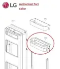 LG Basket Assembly,Door AAP74571506 GF-V706BSL GF-V706MBL GF-V708BSL GF-V708MBS