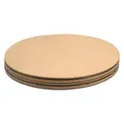 Cork Coasters, 6pcs 12 Inch Round Cork Trivet Cork Plant Coasters, Brown Black