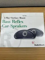 Radio Shack 3-way Surface Mount Bass Reflex Car Speaker NOS Sealed Vintage
