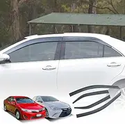 X-CAR WeatherShields Compatible with Toyota Camry 2012-2017 Petrol/Hybrid Car Accessories Weather Shields Wind Deflectors Window Sun Visor