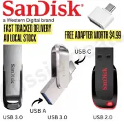 SanDisk Cruzer Flair Luxe Dual USB C 16GB 32GB 64GB 128GB 256GB USB Flash Drive.