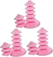 MAGICLULU 3pcs Candy Rack Lollipop Display Rack Lollipop Display Holder Cake Pop Holder Stick Shape Cake Display Rack Stands Wedding Lollipop Stand Marshmallow Display Stand Suckers Pink
