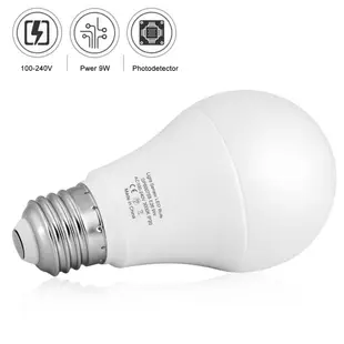 9w E26智能光傳感器LED燈泡內置光感檢測