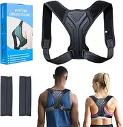 Posture Corrector,Adjustable Back Brace,Breathable Spine and Clavicle Support for Men Women,Relieves Neck,Back,Shoulder for Hunching,Improves Posture