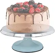 Cake Decorating Turntable - Rotating 10 Inch Cake Spinner Stand, Non Skid Baking Decoration Plate | Round Aluminum Alloy Bakeware Tool for Home Gathering Commercial Pastry Chef Kitchen Use