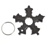 17in1 Snowflake Multi Tool Keychain Spanner Hex Wrench Multifunction8434