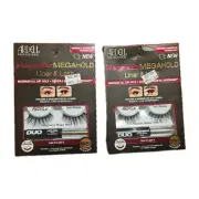 2x ArDell Professional Magnetic Megahold Liner & Lash Demi Wispies Black