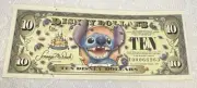 2005-T. $10 Stitch No Bar Code Block T Disney Store CU