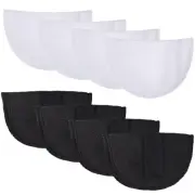 4 Pairs Self-adhesive Sponge Shoulder Pad Cushions Push-up Pads Bras