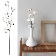 Cotton Flowers Cotton Stems Dried Stems Decor Branches Artificial Plants Picks