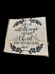 I CAN DO ALL THINGS THROUGH CHRIST PILLOW CASE 17x17