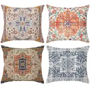 4pcs Aztec Boho Pillow Covers 45x45cm Christmas Pillowcases Decorations For Sofa Couch Without Pillow Core