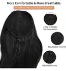 25" Long Wavy Drawstring Ponytail, Gita for Women Natural Soft Clip #012