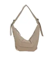 Lemaire Game Medium Zipped Shoulder Bag One size light brown