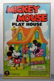 Mickey Mouse Play House Colorforms 35 Plastic "Stick Like Magic" Pieces Vintage