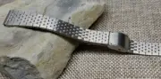 12 mm VINTAGE STAINLESS STEEL SLIDING HOOK CLASP WATCH BAND NOS US Seller!